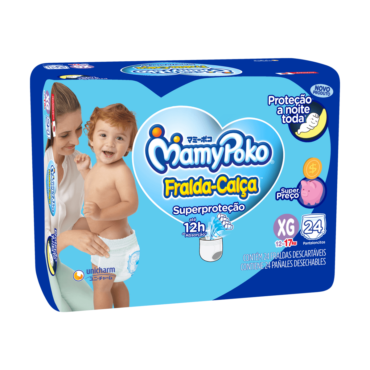 Fralda-Calça MamyPoko Superproteção XG 24 Unidades — imagem 2 | Drogaria Taveira