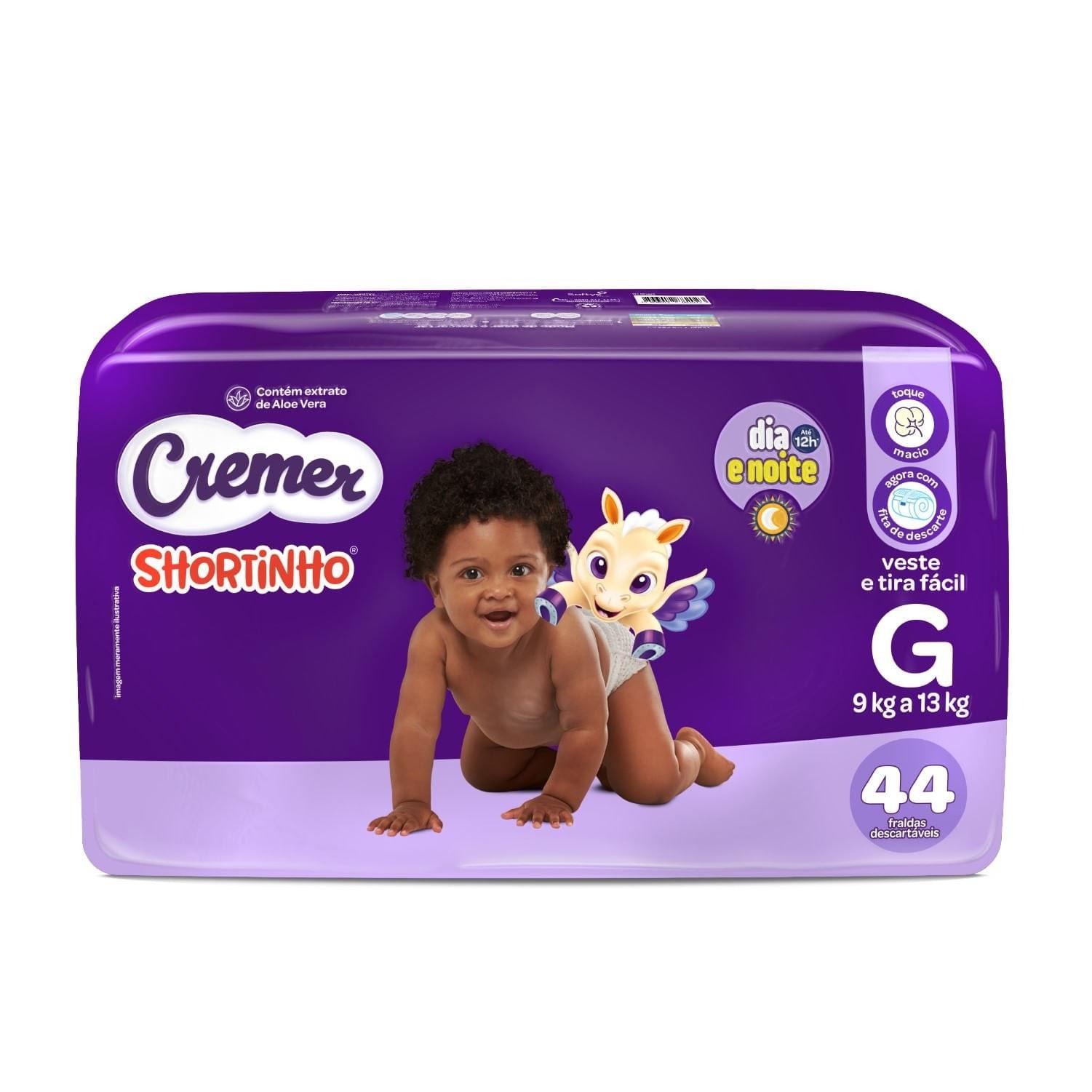 Fralda Cremer Shortinho Dia E Noite G 44 Unidades — imagem 2 | Drogaria Taveira