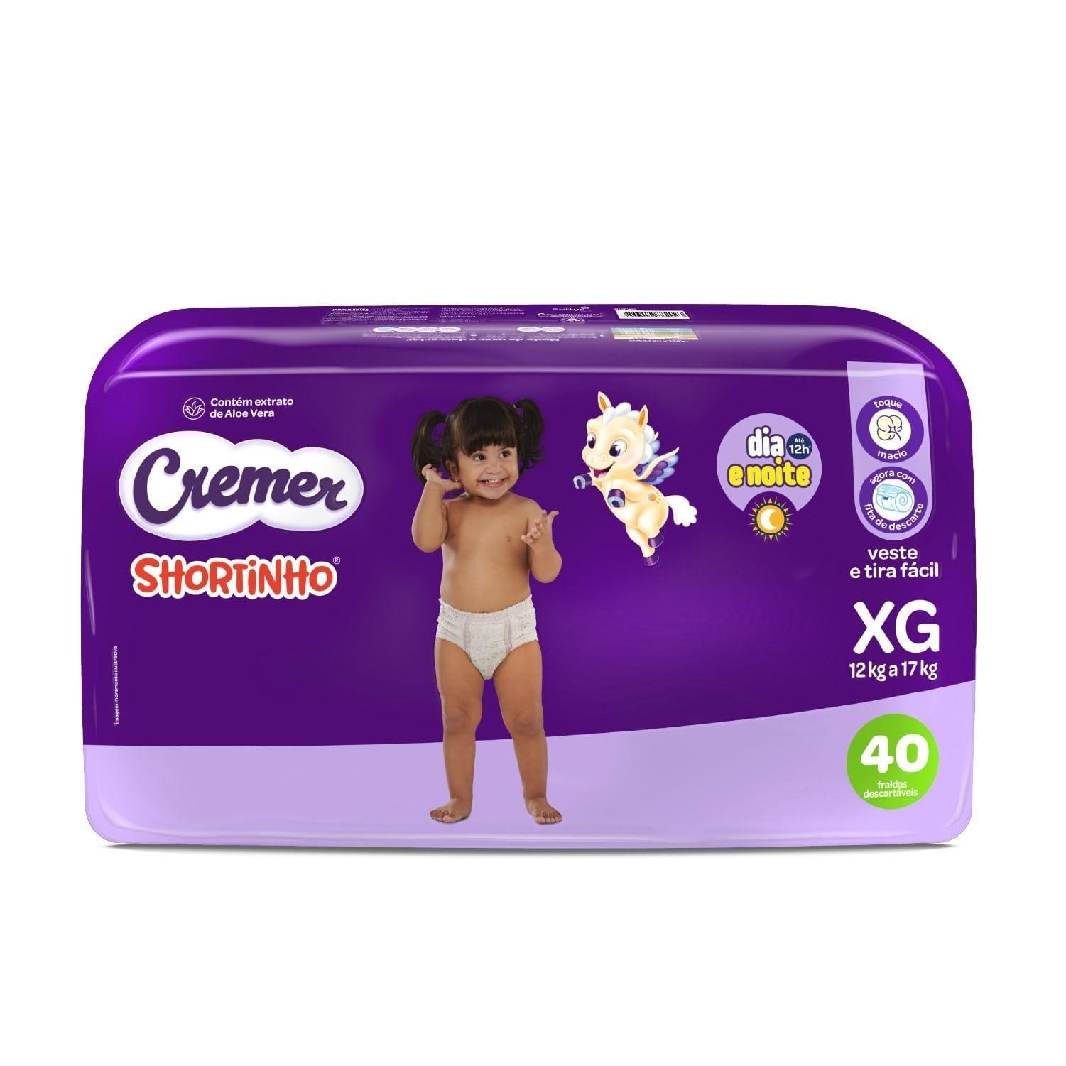 Fralda Cremer Shortinho Xg 40 Unidades — imagem 2 | Drogaria Taveira