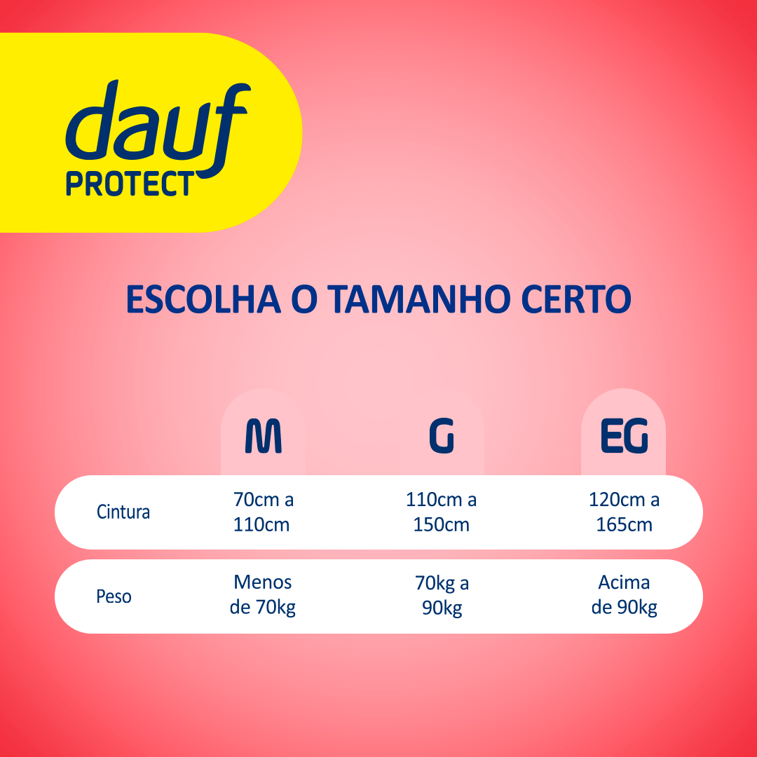 Fralda Geriátrica Dauf Protect G Incontinência Intensa 16 Unidades — imagem 3 | Drogaria Taveira