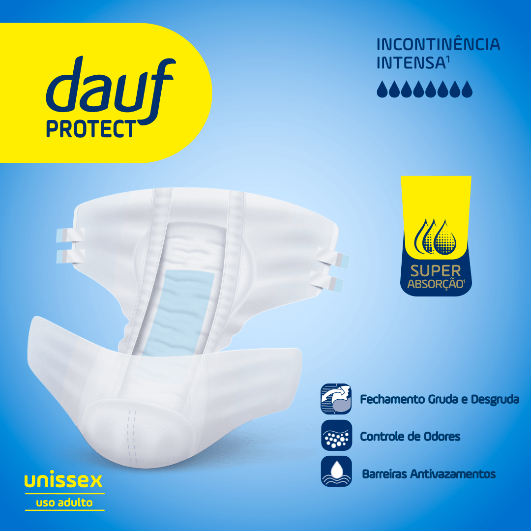 Fralda Geriátrica Dauf Protect M Incontinência Intensa 20 Unidades — imagem 2 | Drogaria Taveira