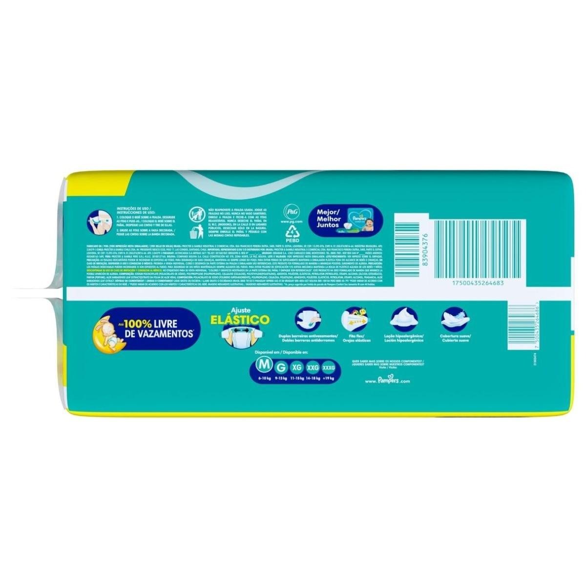 Fralda Pampers Confort Sec M 108 Unidades — imagem 2 | Drogaria Taveira