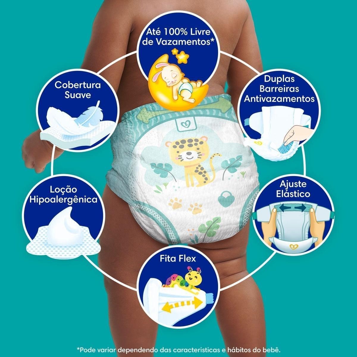 Fralda Pampers Confort Sec M 112 Unidades — imagem 2 | Drogaria Taveira