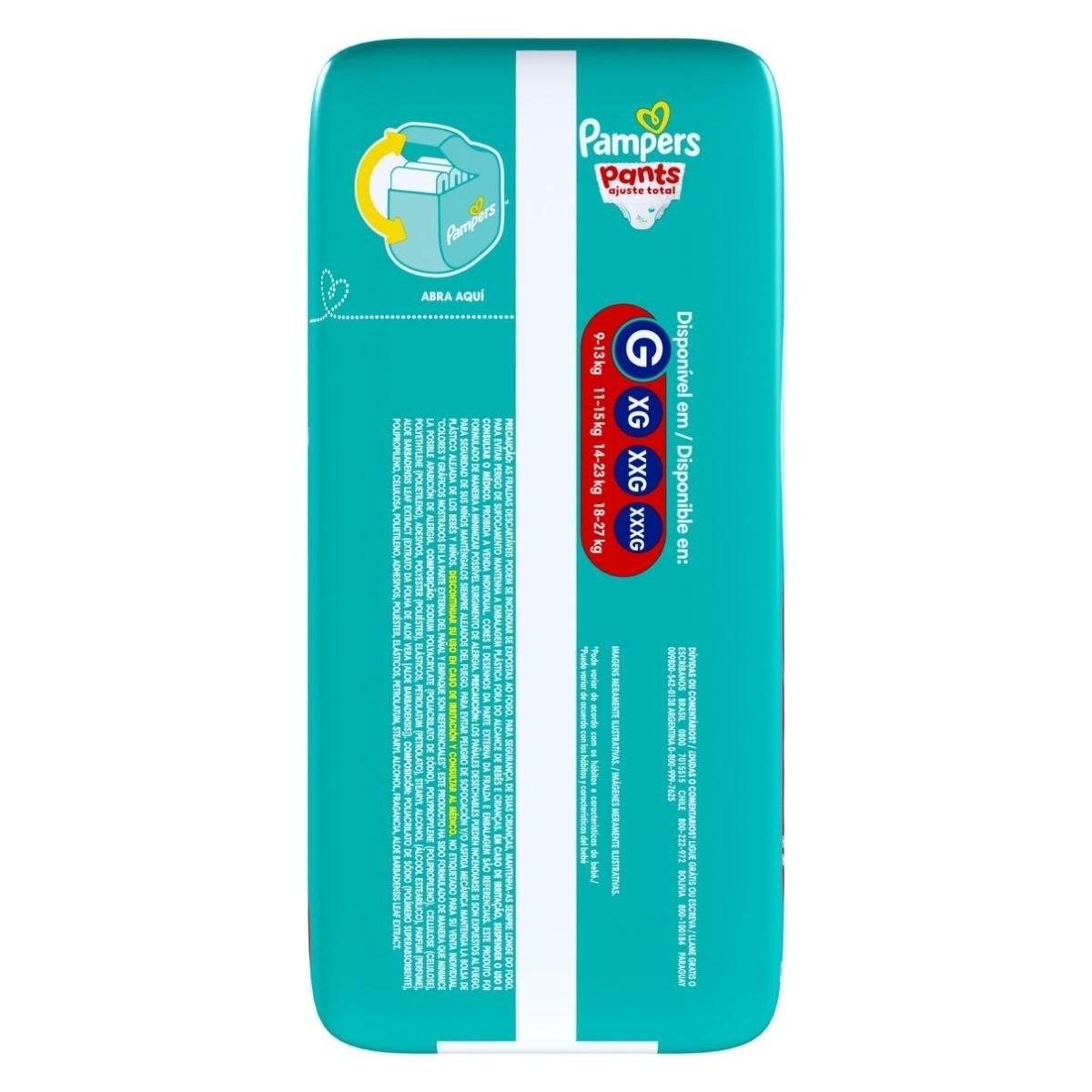 Fralda Pampers Pants Ajuste Total G 28 Unidades — imagem 3 | Drogaria Taveira
