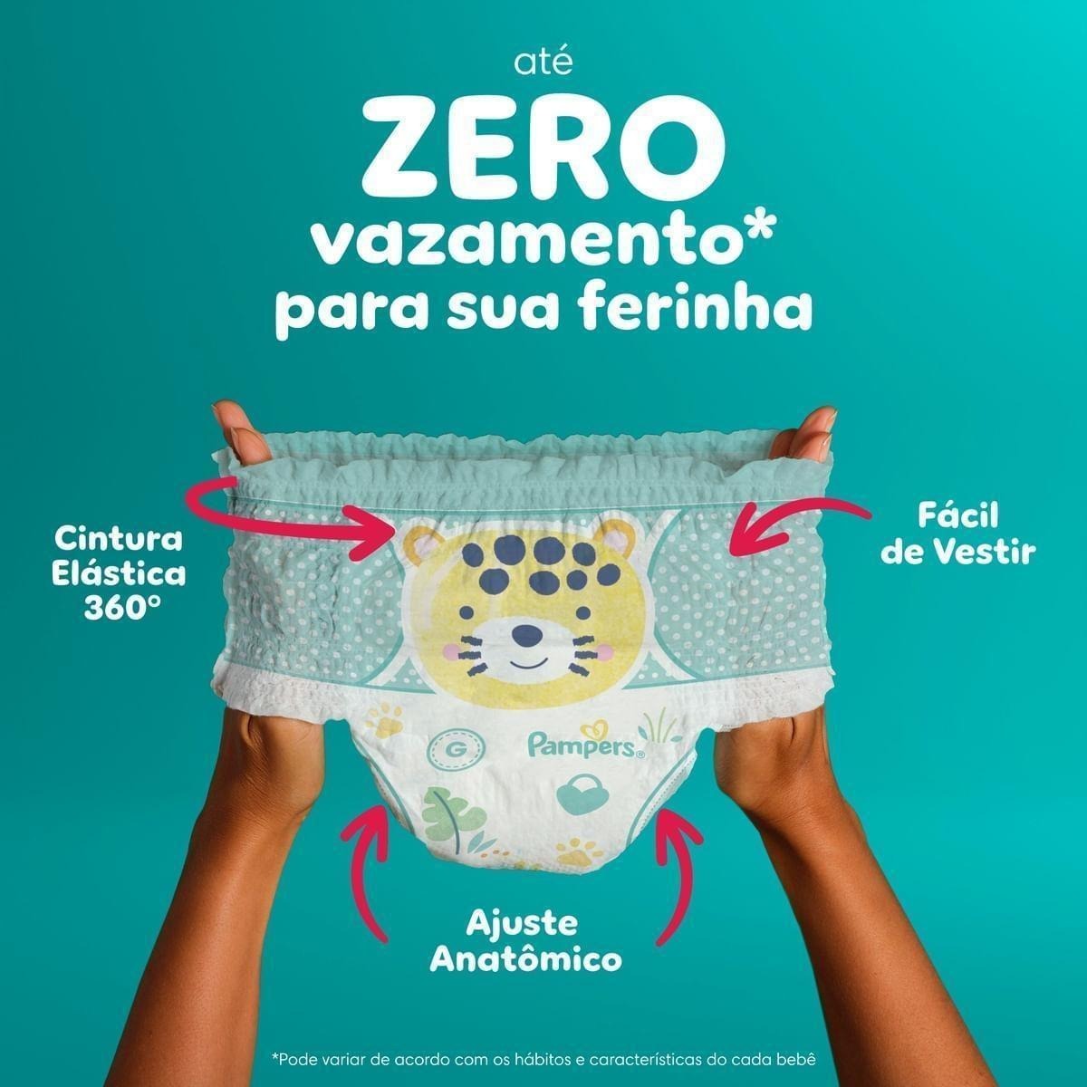 Fralda Pampers Pants Ajuste Total Xxg 74 Unidades — imagem 2 | Drogaria Taveira