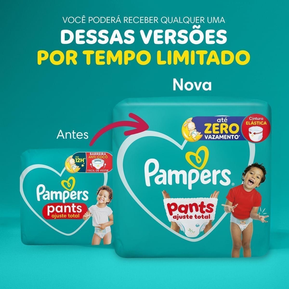 Fralda Pampers Pants Ajuste Total Xxg 74 Unidades — imagem 4 | Drogaria Taveira