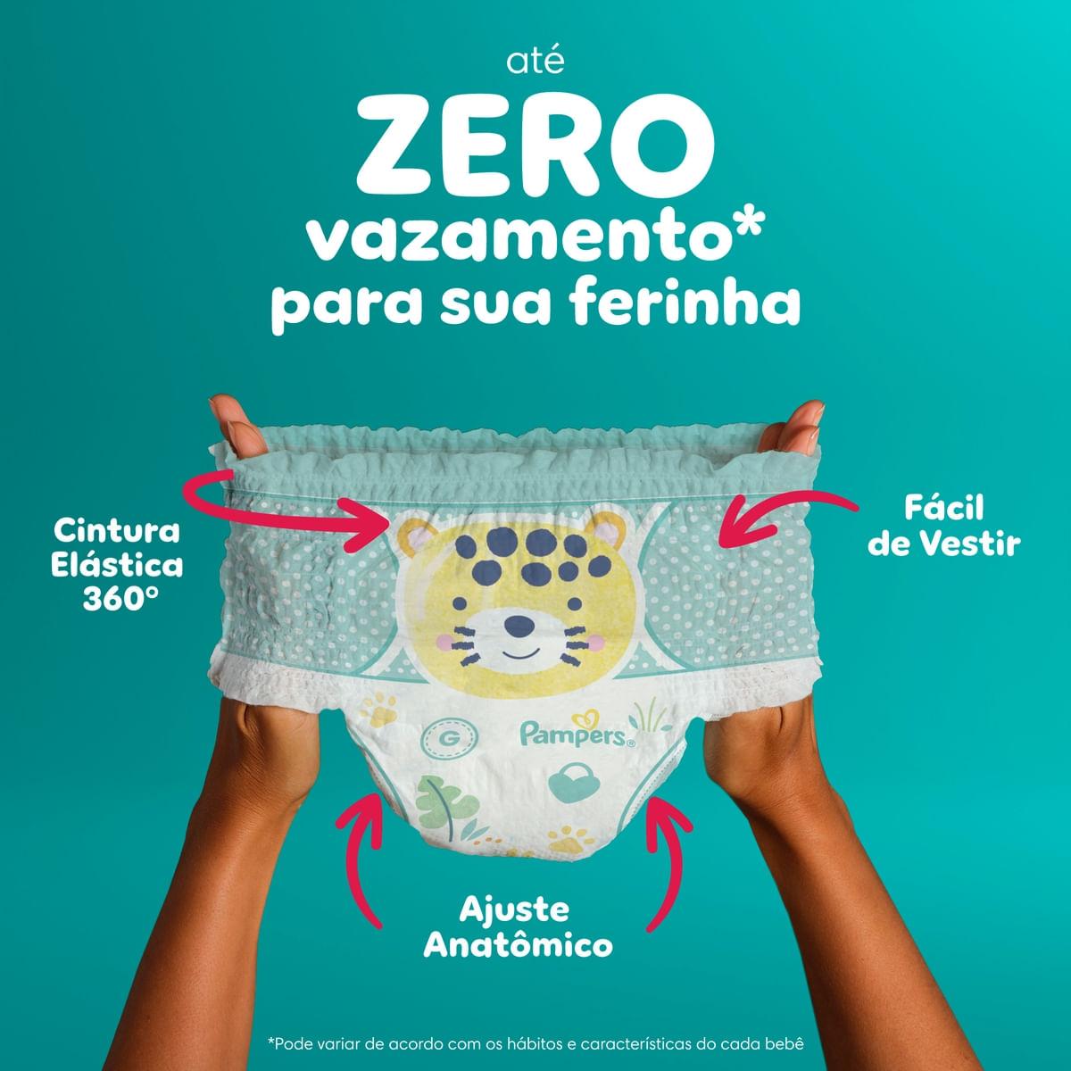 Fralda Pampers Pants Ajuste Total XXXG 54 Unidades — imagem 2 | Drogaria Taveira