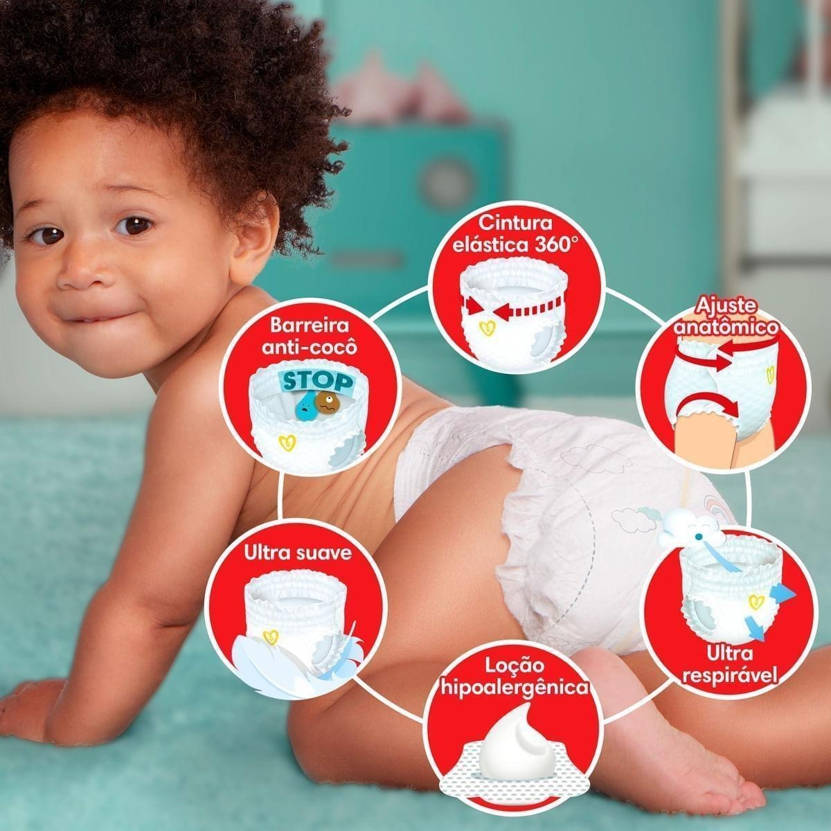 Fralda Pampers Pants Premium Care XXG 60 Unidades — imagem 2 | Drogaria Taveira