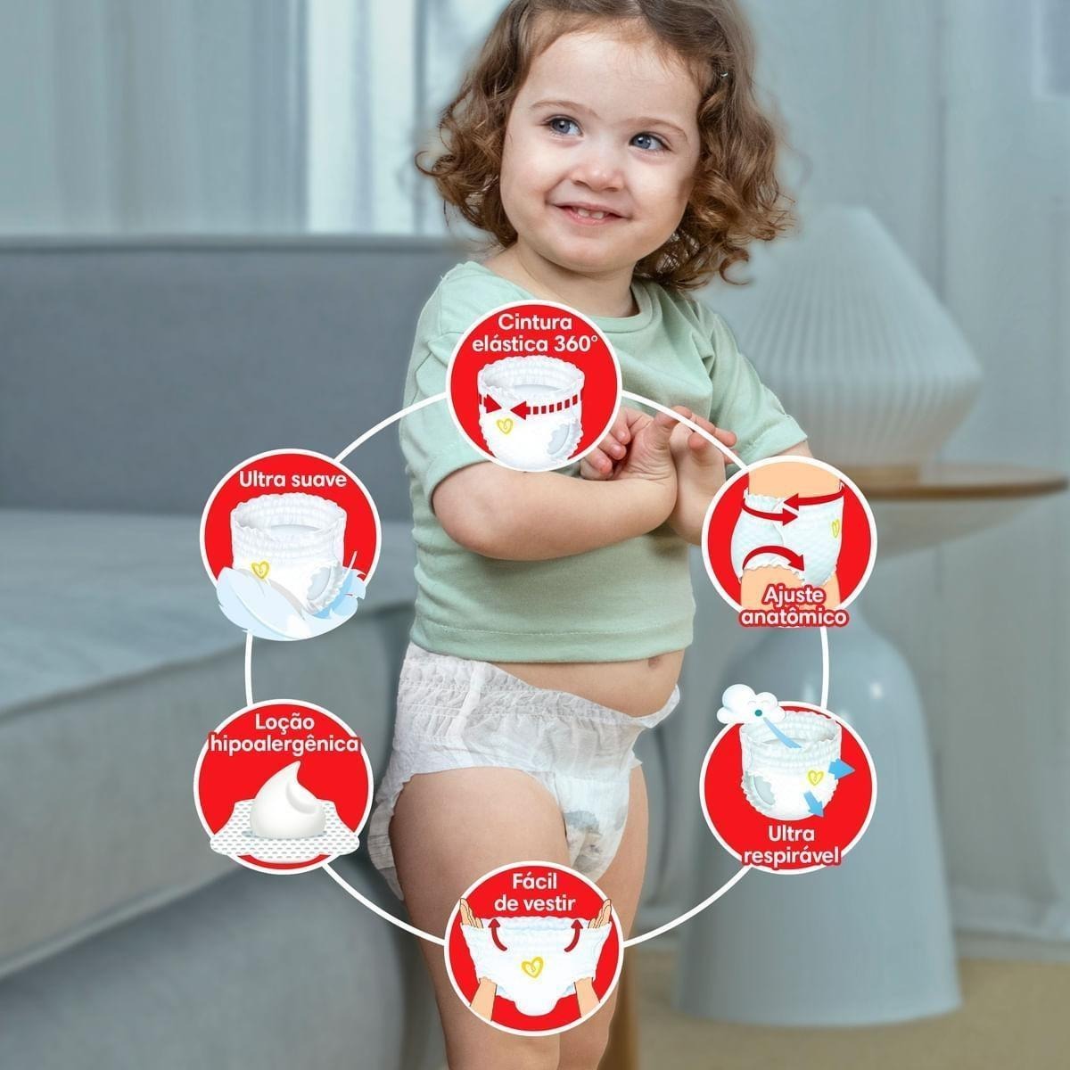 Fralda Pampers Pants Premium Care XXXG 54 Unidades — imagem 2 | Drogaria Taveira