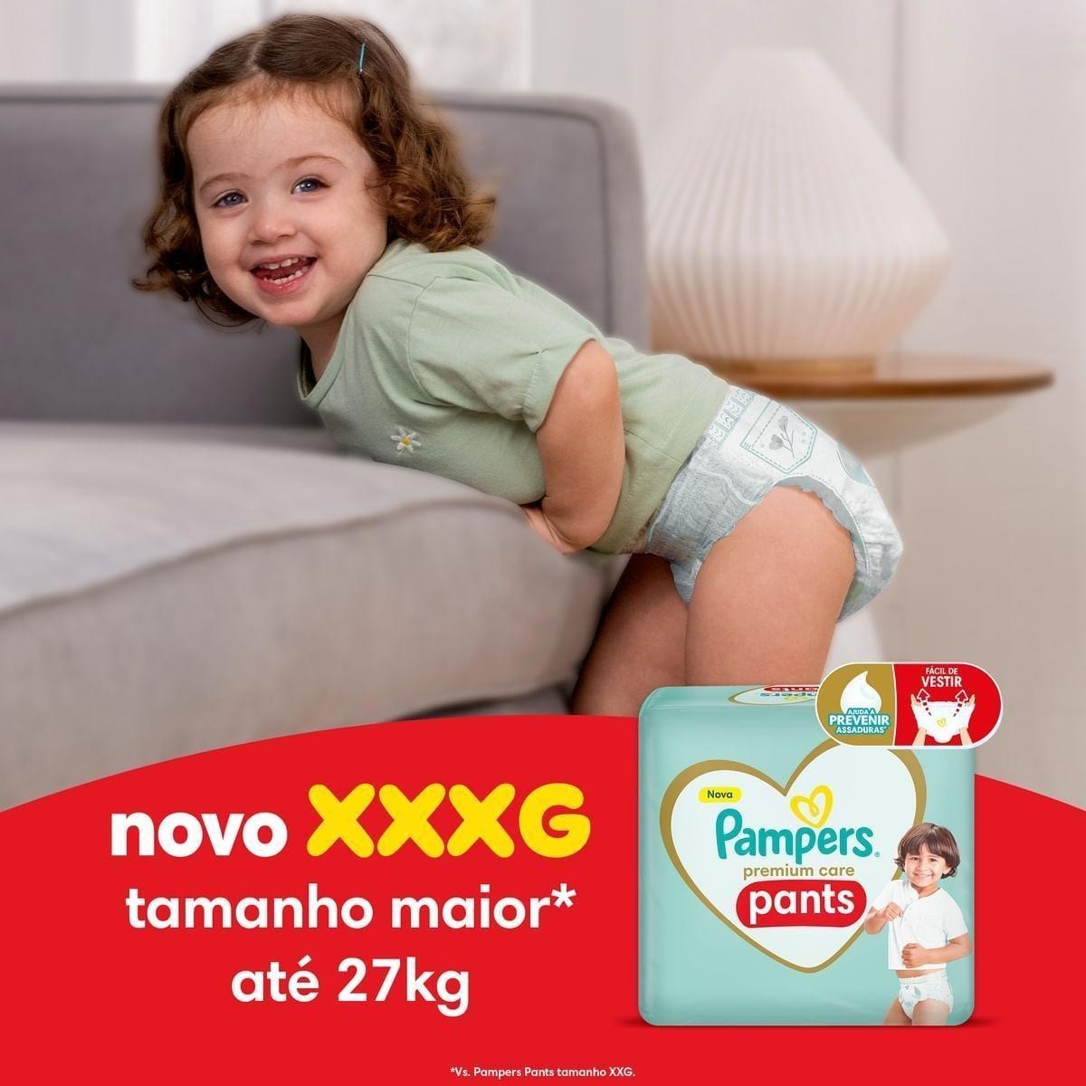 Fralda Pampers Pants Premium Care XXXG 54 Unidades — imagem 4 | Drogaria Taveira