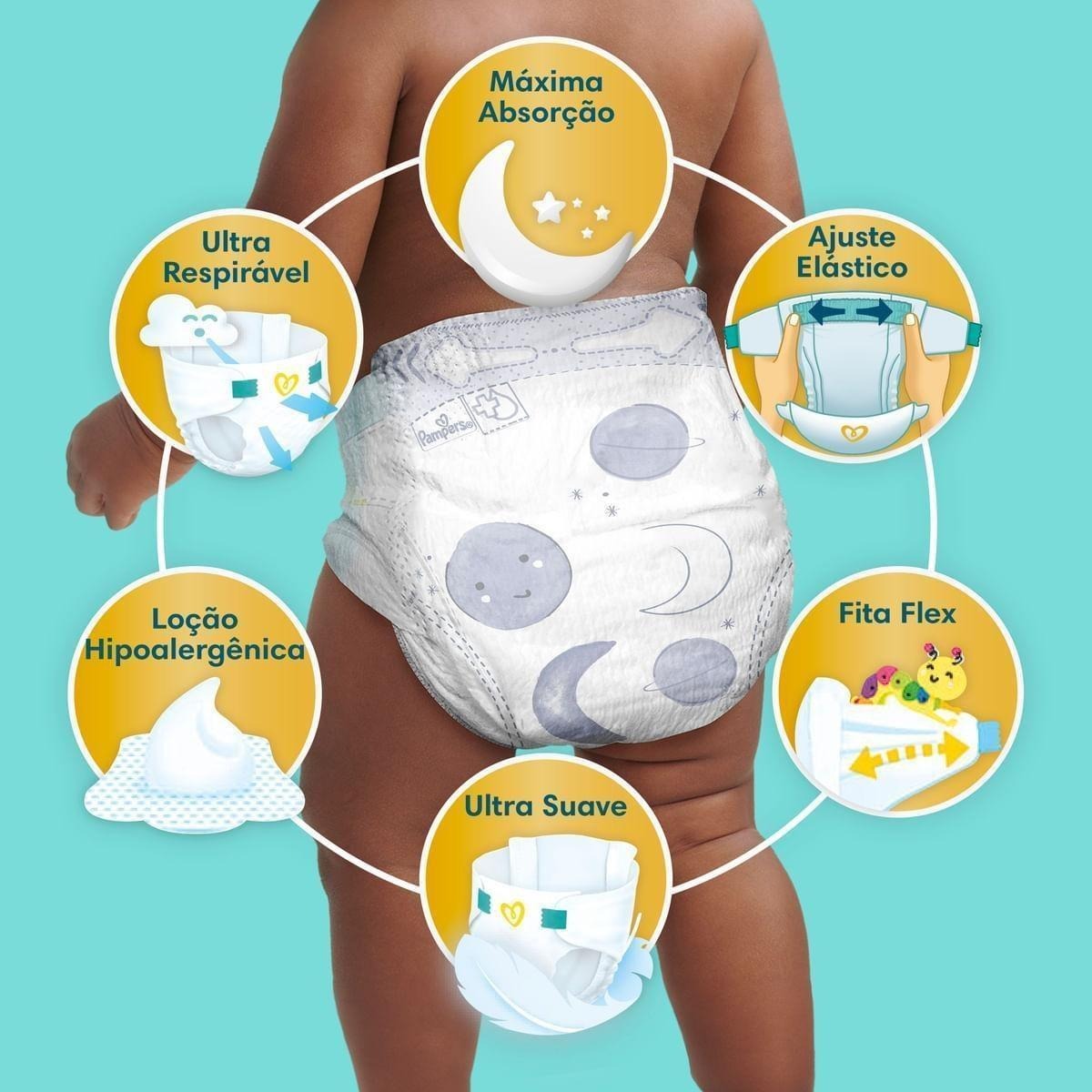Fralda Pampers Premium Care M 80 Unidades — imagem 2 | Drogaria Taveira
