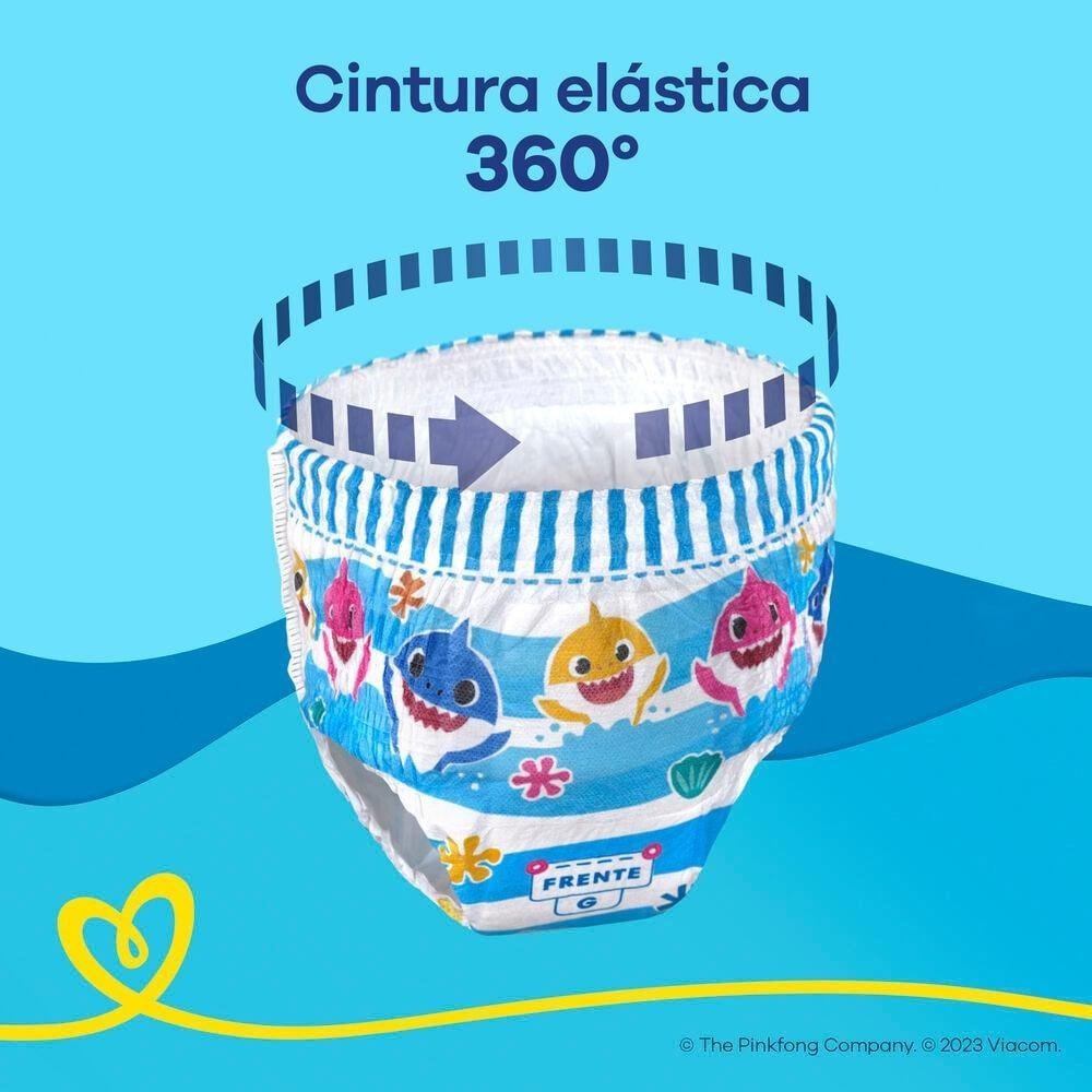 Fralda Pampers Splashers Baby Shark M/G 11 Unidades — imagem 2 | Drogaria Taveira