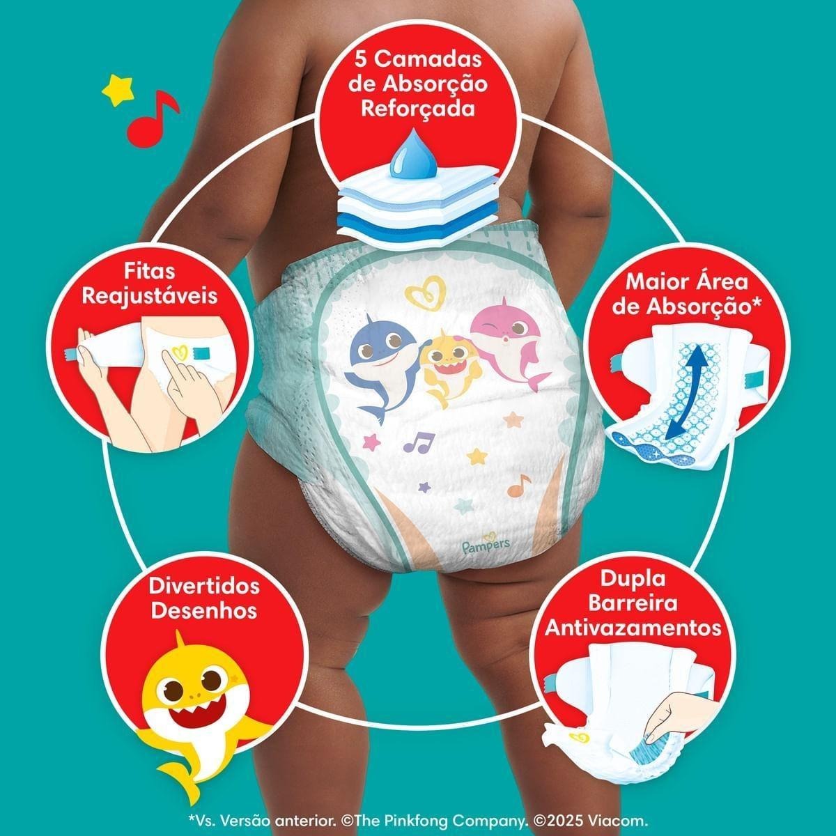 Fralda Pampers Super Sequinha G 80 Unidades — imagem 2 | Drogaria Taveira