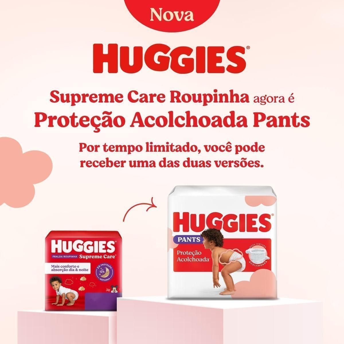 Fralda Pants Huggies Proteção Acolchoada XXG 72 Unidades — imagem 2 | Drogaria Taveira