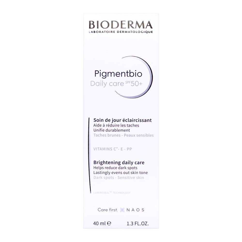 Gel Creme Facial Bioderma Pigmentbio Daily Care Clareador com Vitamina C FPS 50+ 40ml — imagem 3 | Drogaria Taveira
