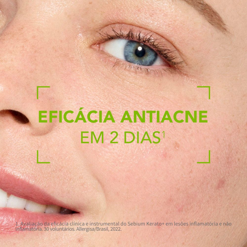 Gel Creme Facial Bioderma Sébium Kerato+ Antiacne e Antimarcas 30ml — imagem 3 | Drogaria Taveira