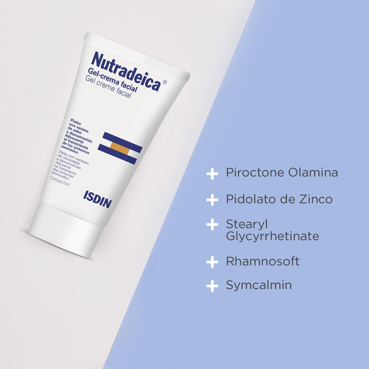 Gel Creme Facial Nutradeica Isdin para Pele Descamativa 50ml — imagem 4 | Drogaria Taveira