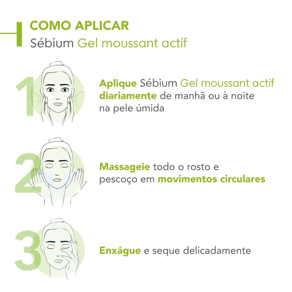 Gel de Limpeza Antiacne Bioderma Sebium Moussant Actif 500ml — imagem 2 | Drogaria Taveira