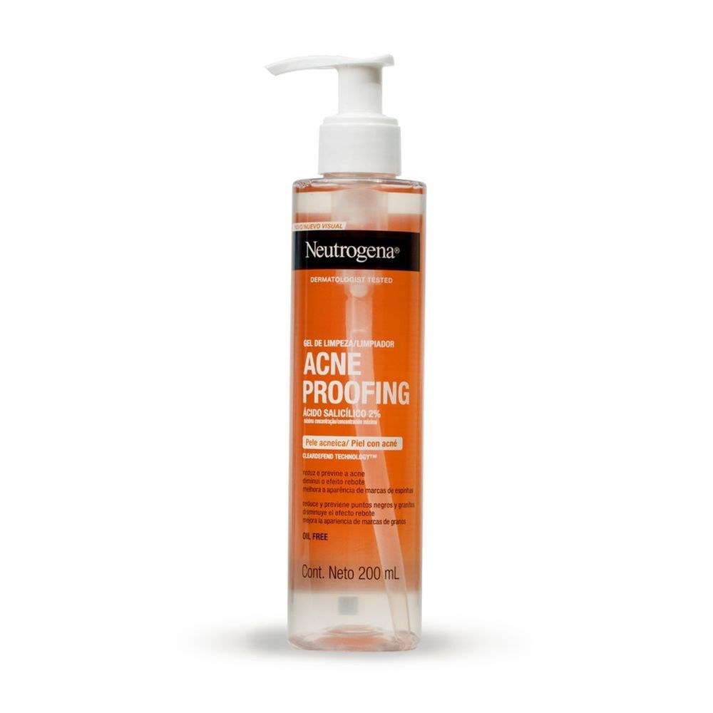 Gel de Limpeza Facial Neutrogena Acne Proofing com Ácido Salicílico 200ml — imagem 2 | Drogaria Taveira