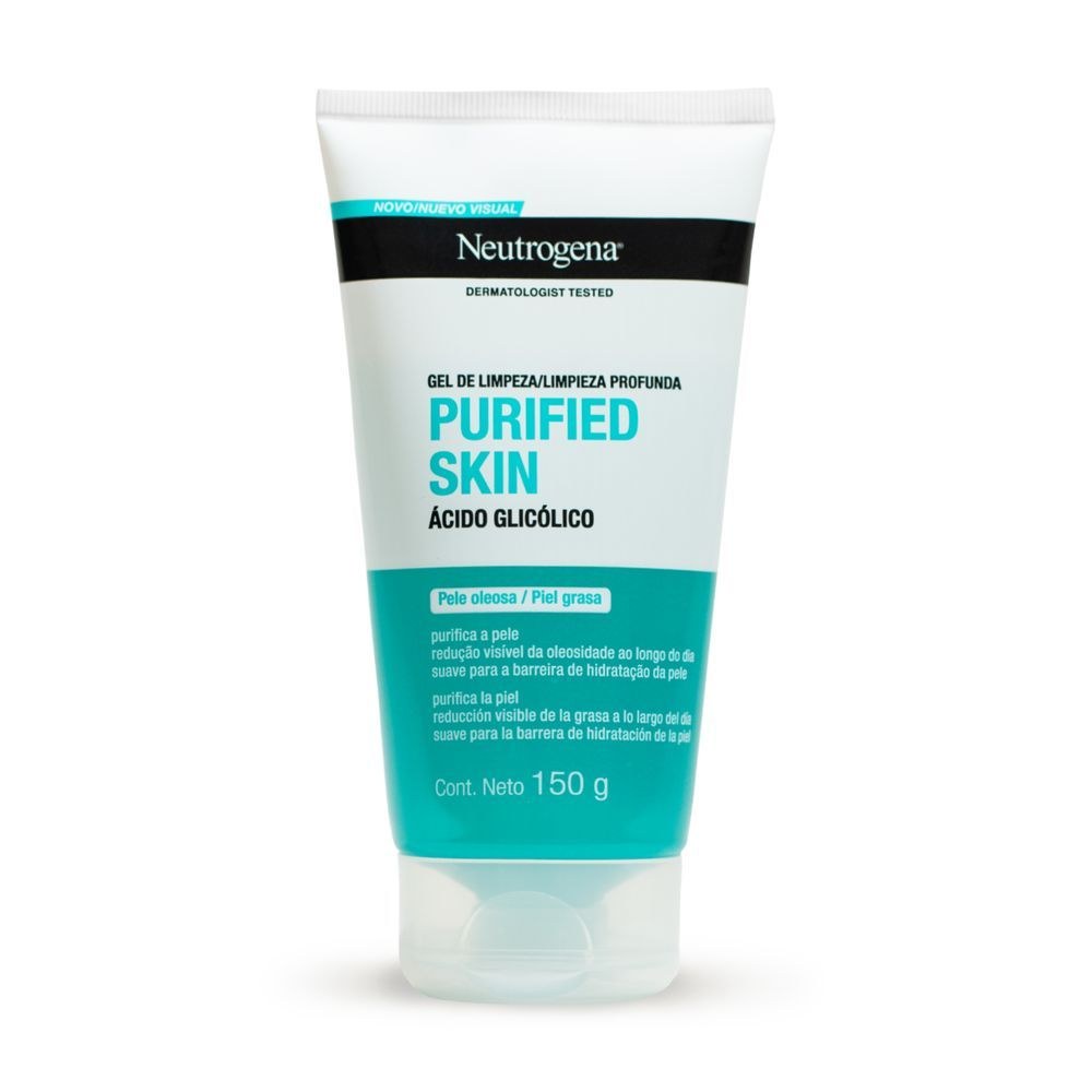 Gel de Limpeza Facial Neutrogena Purified Skin com Ácido Glicólico 150g — imagem 2 | Drogaria Taveira