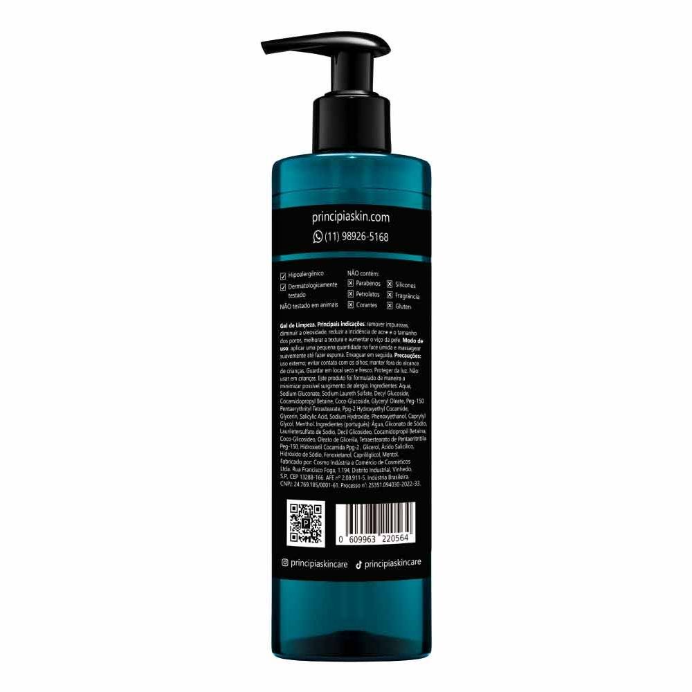 Gel de Limpeza Facial Principia GL-01 com Ácido Salicílico 2% e Glicerina 5% 350ml — imagem 2 | Drogaria Taveira
