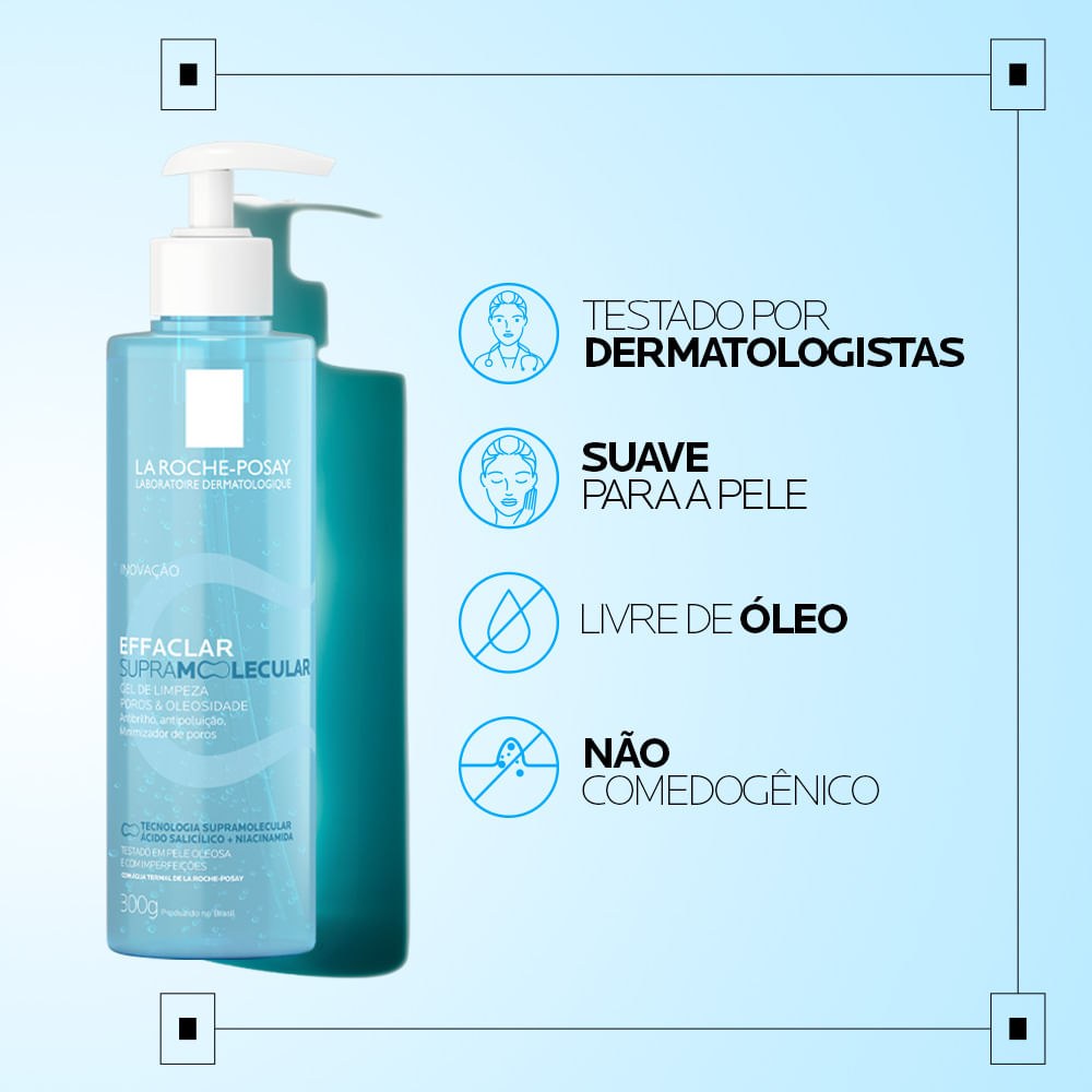 Gel De Limpeza La Roche-Posay Effaclar Supramolecular 300g — imagem 2 | Drogaria Taveira