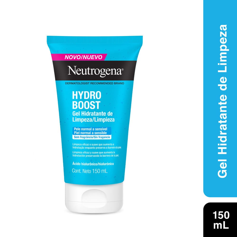 Gel de Limpeza Neutrogena Hydro Boost Pele Normal a Sensível 150ml — imagem 3 | Drogaria Taveira