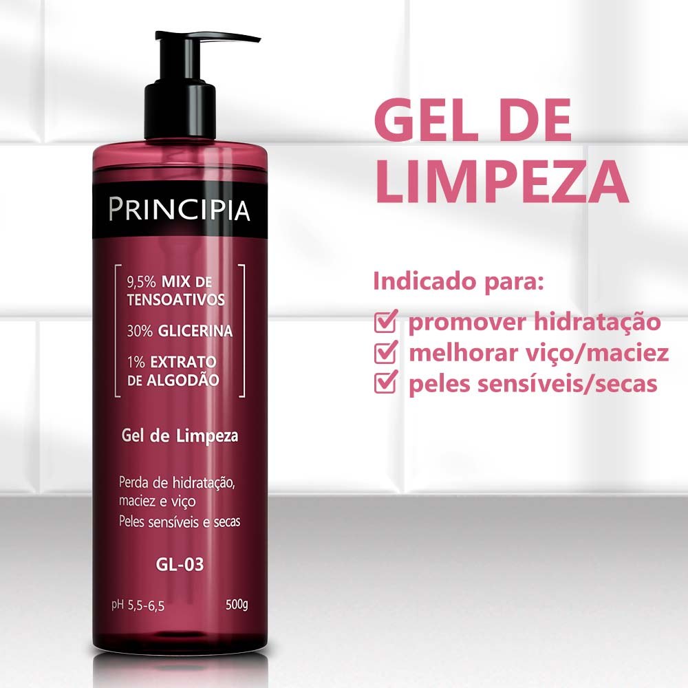Gel De Limpeza Principia Peles Sensiveis E Secas gl-03 500ml — imagem 3 | Drogaria Taveira