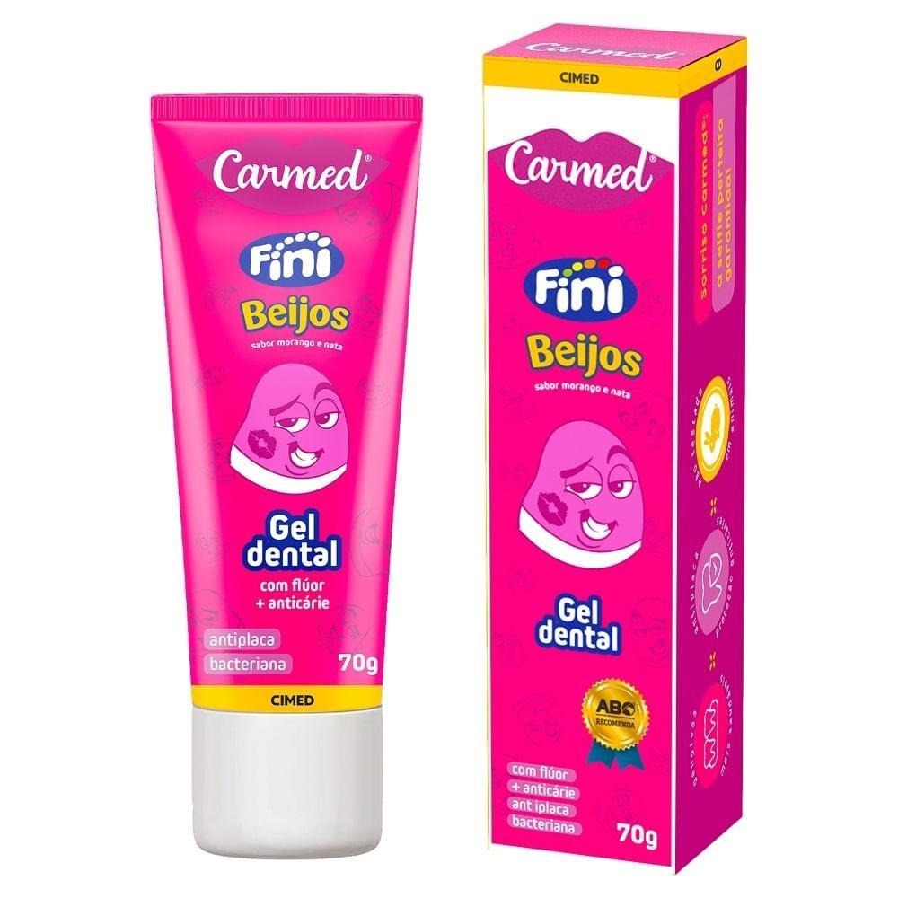 Gel Dental Carmed Fini Beijos Anticáries com Flúor 70g — Carmed | Drogaria Taveira