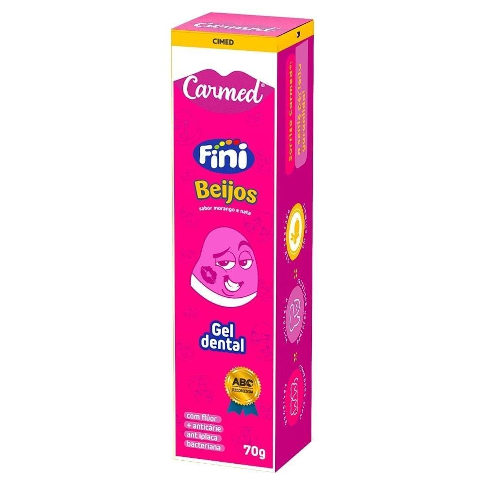 Gel Dental Carmed Fini Beijos Anticáries com Flúor 70g — imagem 2 | Drogaria Taveira