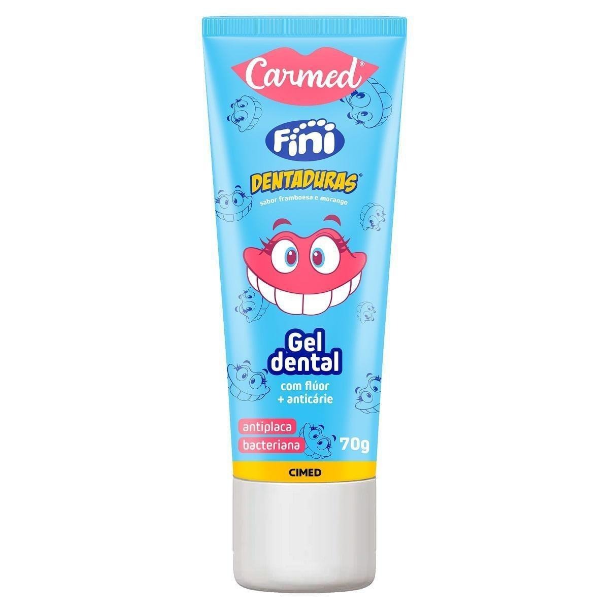 Gel Dental Carmed Fini Dentaduras Anticáries com Flúor 70g — imagem 2 | Drogaria Taveira