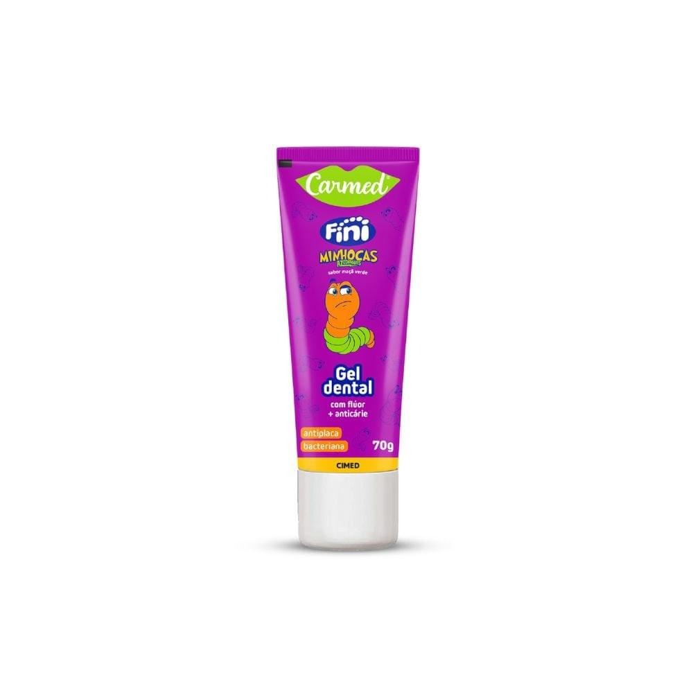 Gel Dental Carmed Fini Minhoca Anticáries com Flúor 70g — Carmed | Drogaria Taveira