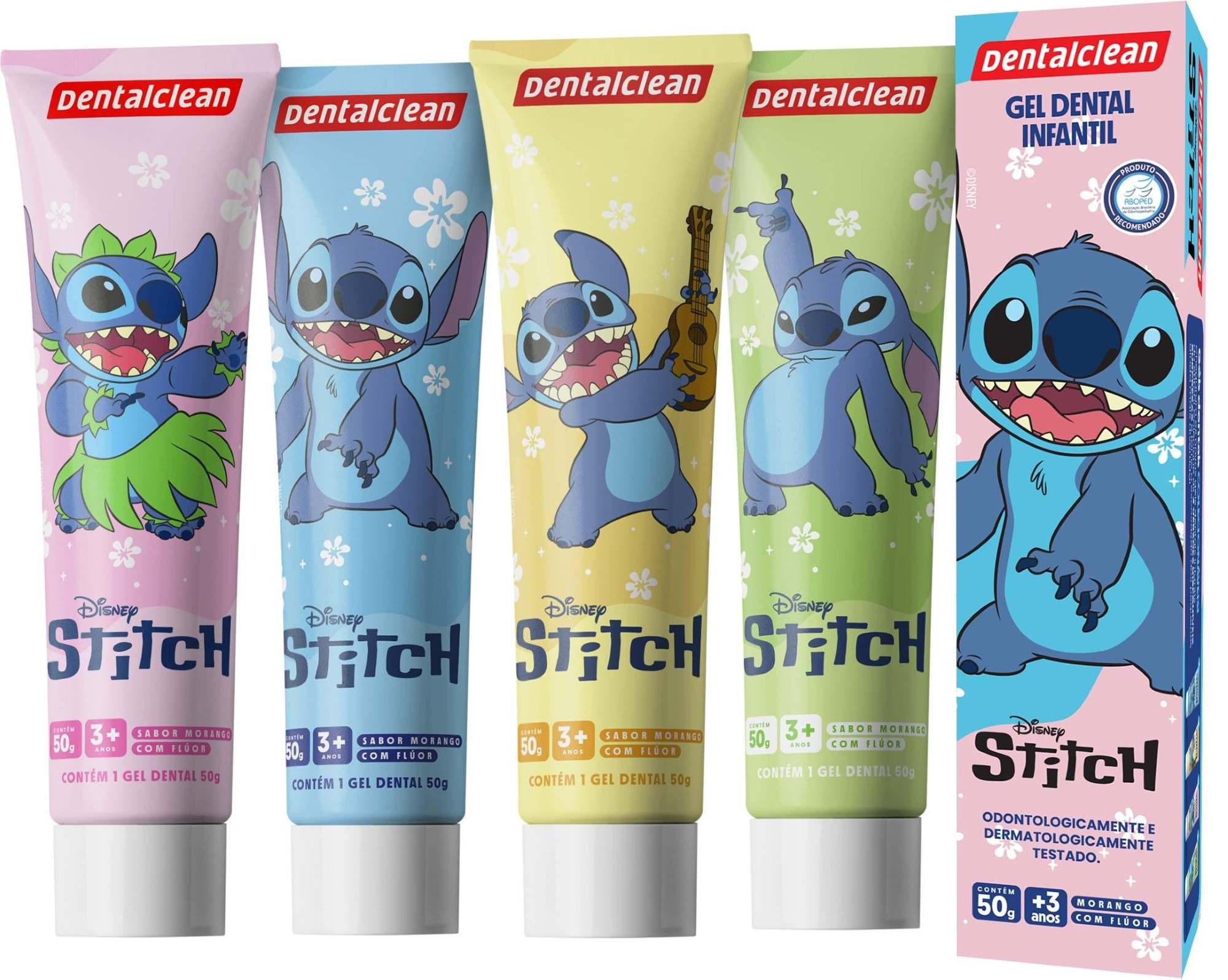 Gel Dental Dental Clean Stitch Com Flúor Morango 50g — imagem 2 | Drogaria Taveira