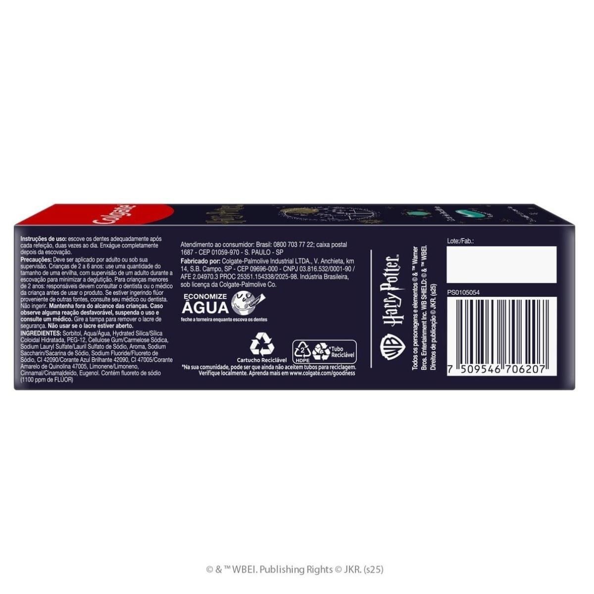 Gel Dental Infantil Colgate Com Flúor Sabor Bubble Fruit Harry Potter 100g — imagem 2 | Drogaria Taveira