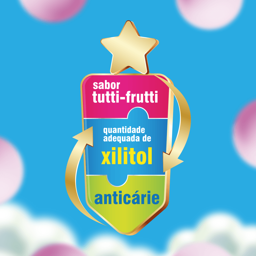 Gel Dental Infantil Malvatrikids Júnior Anticáries Flúor Xilitol Sabor Tutti Frutti 70g — imagem 3 | Drogaria Taveira