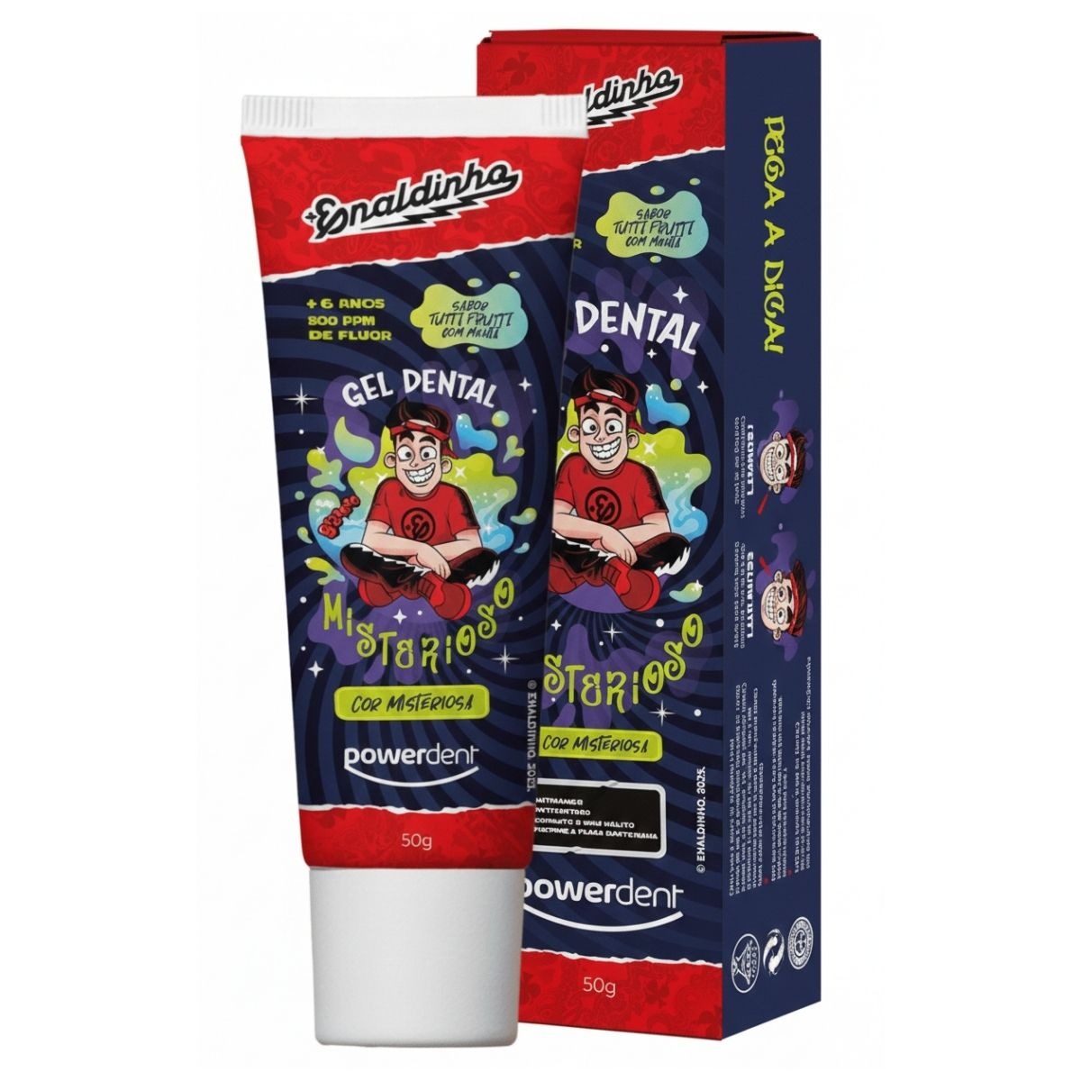 Gel Dental Infantil Powerdent Misterioso Enaldinho 50g — Powerdent | Drogaria Taveira