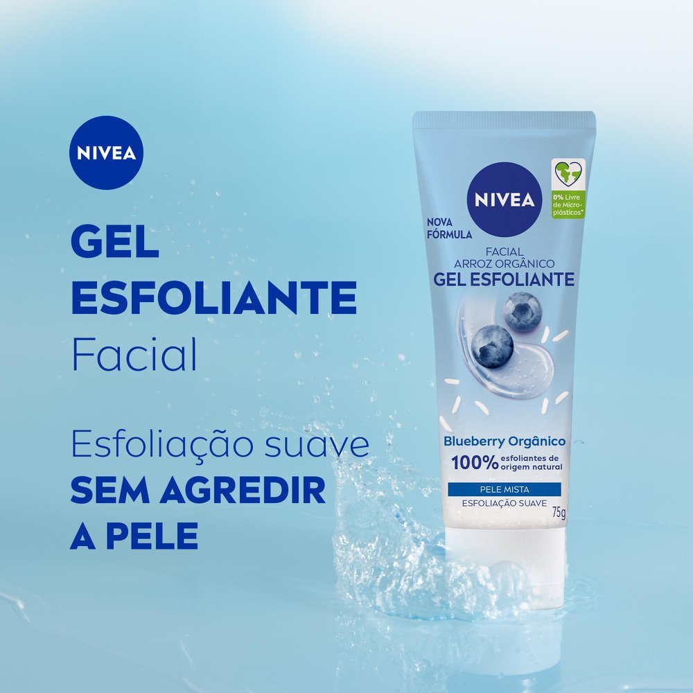 Gel Esfoliante Facial Nivea Refrescante 75g — imagem 2 | Drogaria Taveira