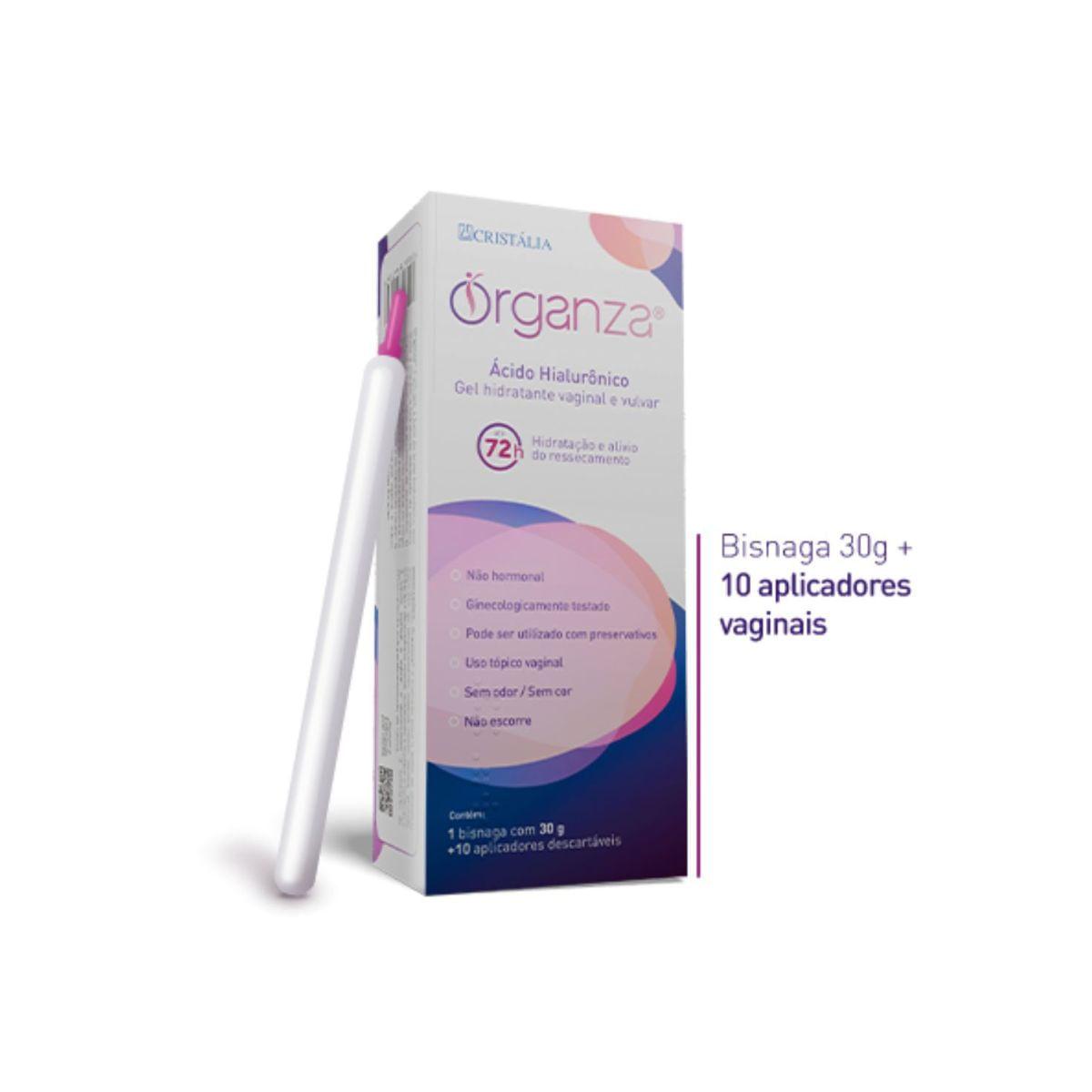 Gel Hidratante Vaginal E Vulvar Organza 1 Bisnaga Com 30g + 10 Aplicadores — Organza | Drogaria Taveira