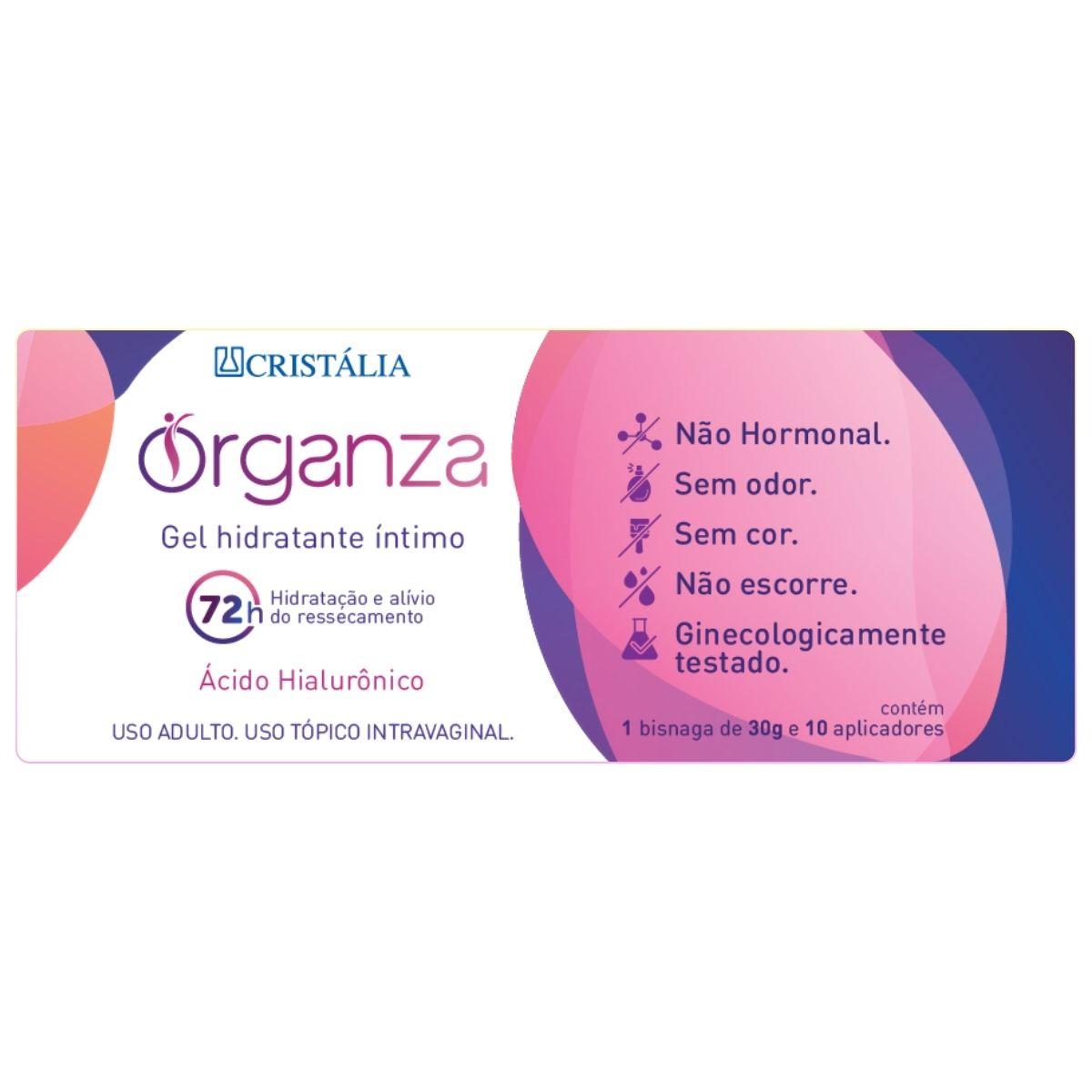 Gel Hidratante Vaginal E Vulvar Organza 1 Bisnaga Com 30g + 10 Aplicadores — imagem 3 | Drogaria Taveira
