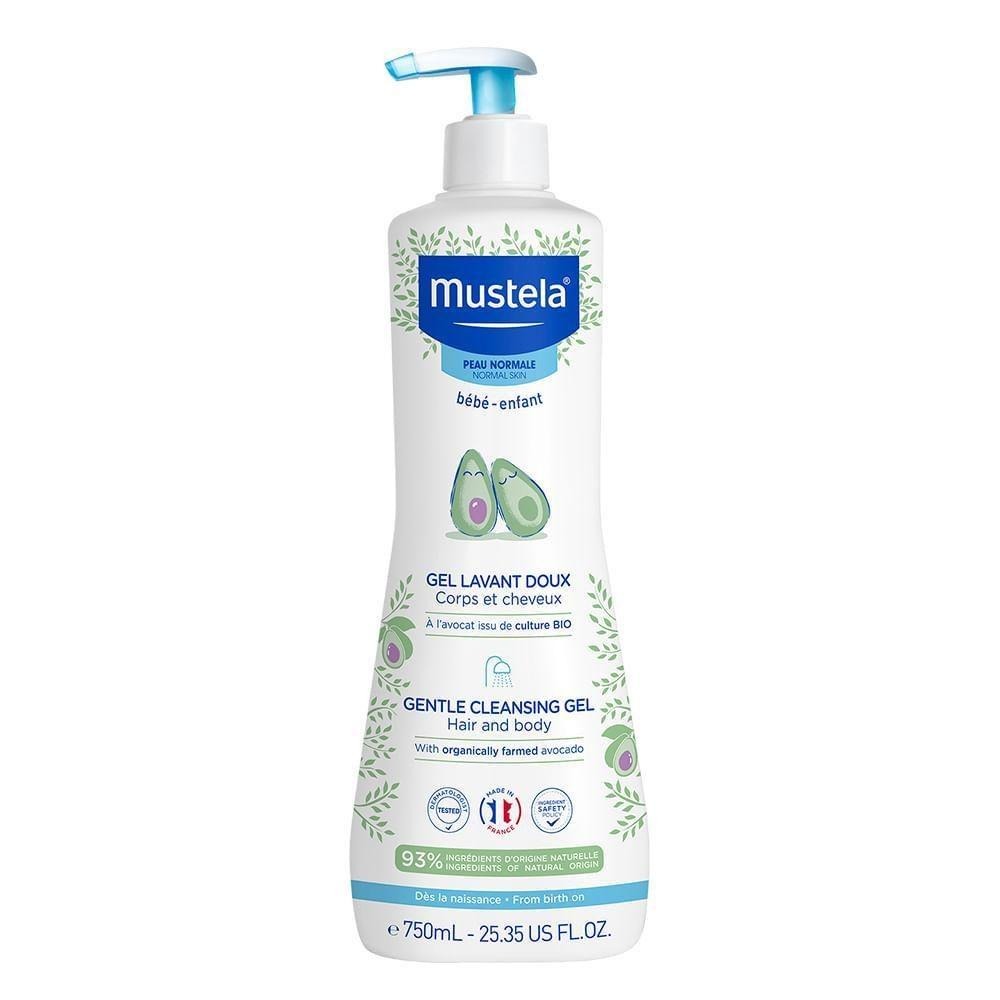 Gel Lavante Mustela Bebê Suave com Abacate Orgânico 750ml — Mustela | Drogaria Taveira
