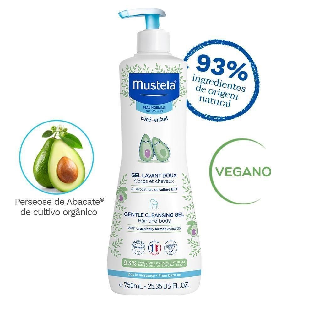 Gel Lavante Mustela Bebê Suave com Abacate Orgânico 750ml — imagem 2 | Drogaria Taveira