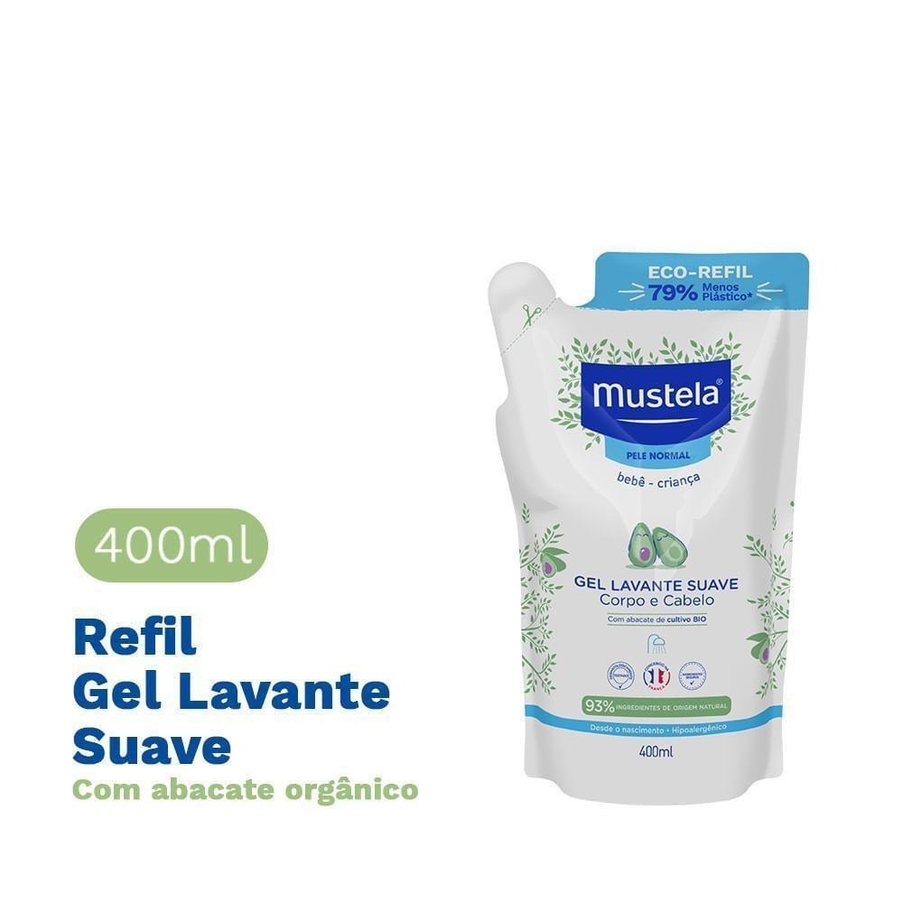 Gel Lavante Mustela Bebê Suave Corpo e Cabelo 400ml — imagem 2 | Drogaria Taveira