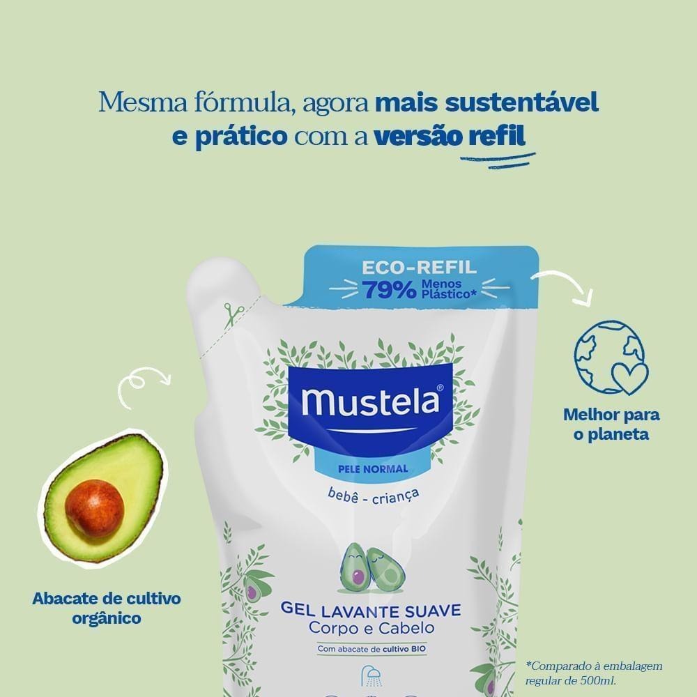 Gel Lavante Mustela Bebê Suave Corpo e Cabelo 400ml — imagem 3 | Drogaria Taveira