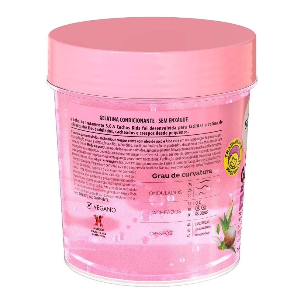 Gelatina Salon Line Sos Hidratação Kids 400g — imagem 2 | Drogaria Taveira