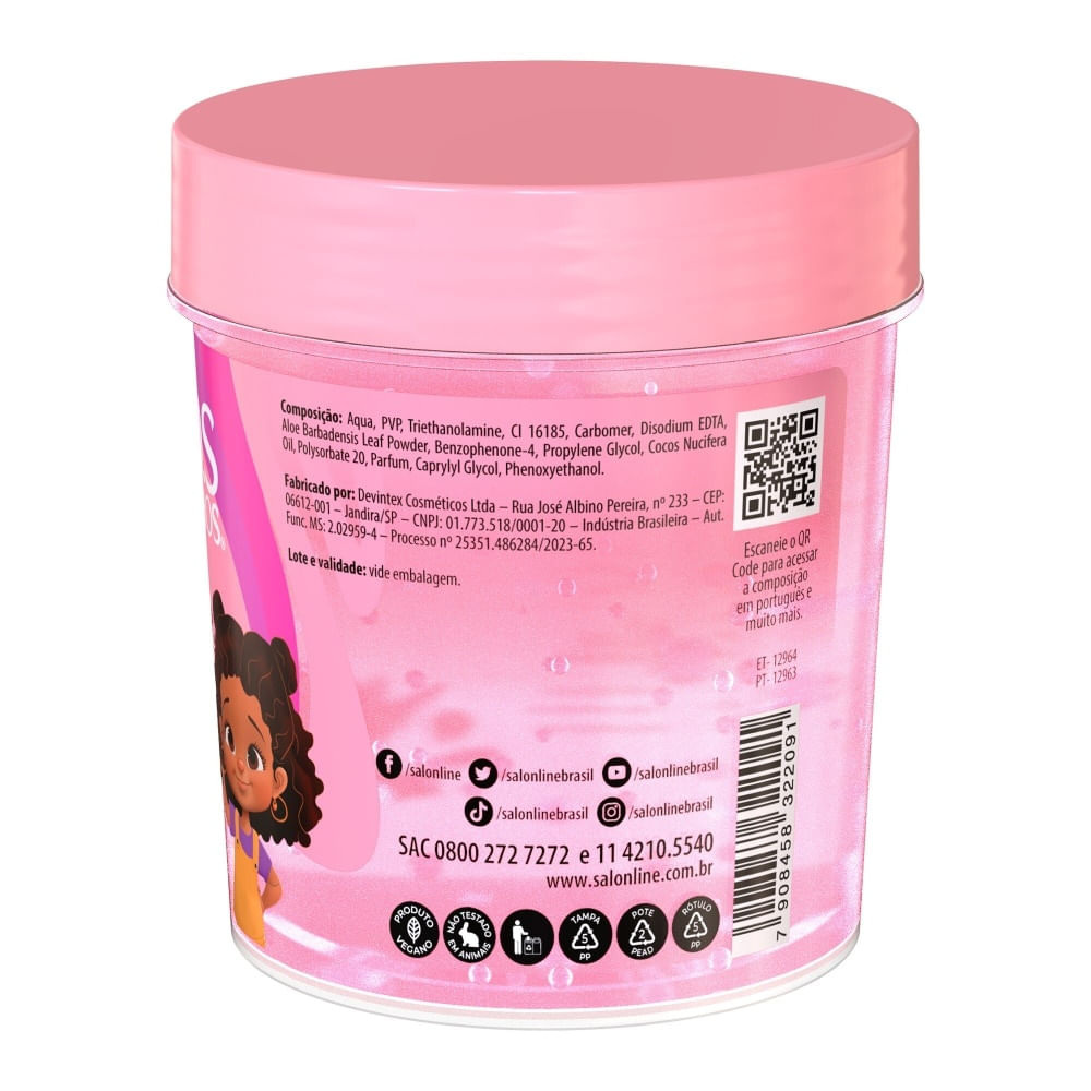 Gelatina Salon Line Sos Hidratação Kids 400g — imagem 3 | Drogaria Taveira