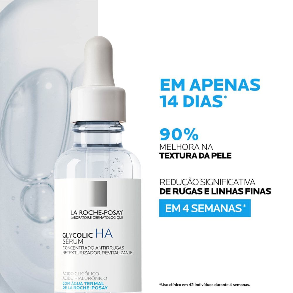 Glycolic Ha Sérum La Roche-Posay 30ml — imagem 3 | Drogaria Taveira