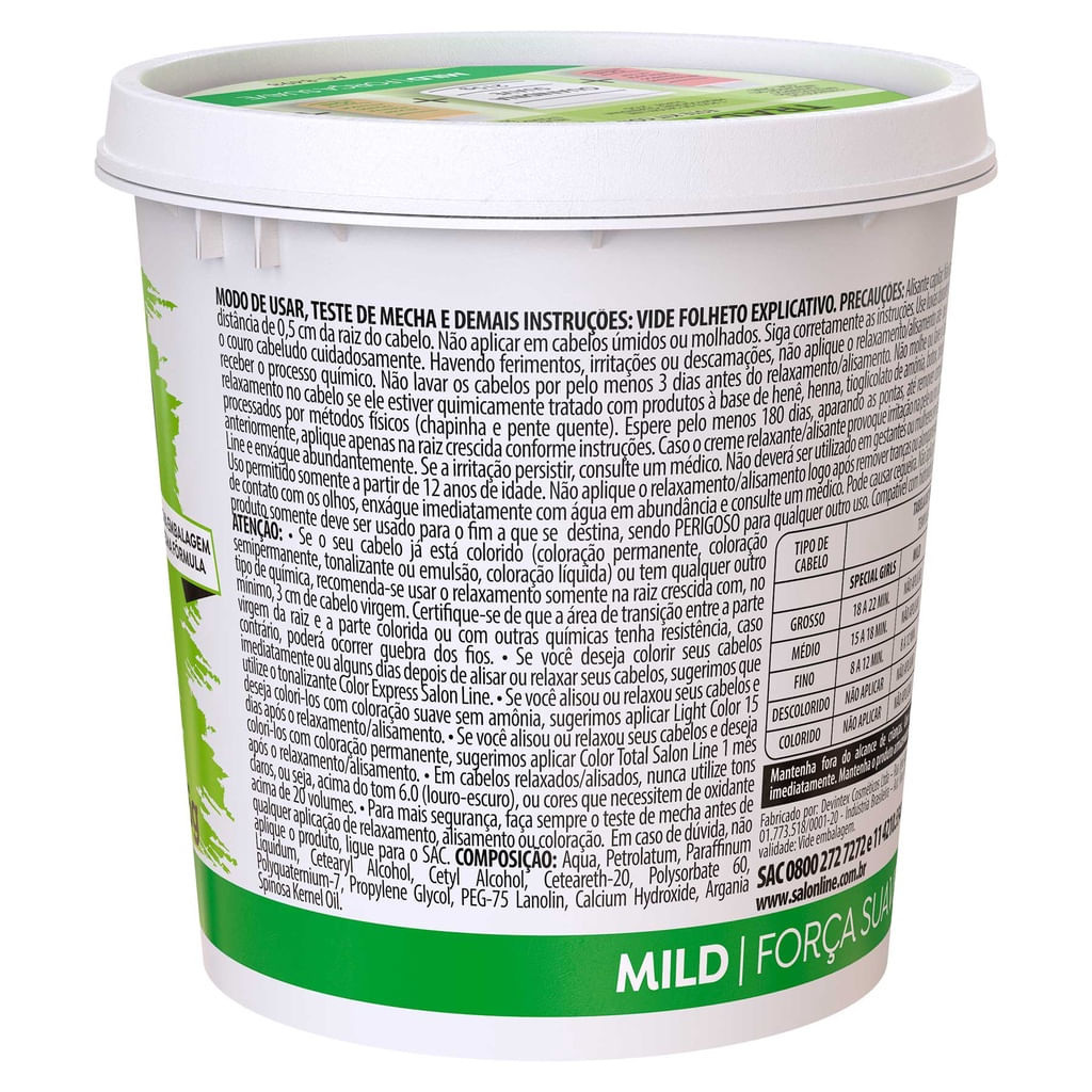 Guanidina Salon Line Tradicional Mild Força Suave 215g — imagem 2 | Drogaria Taveira