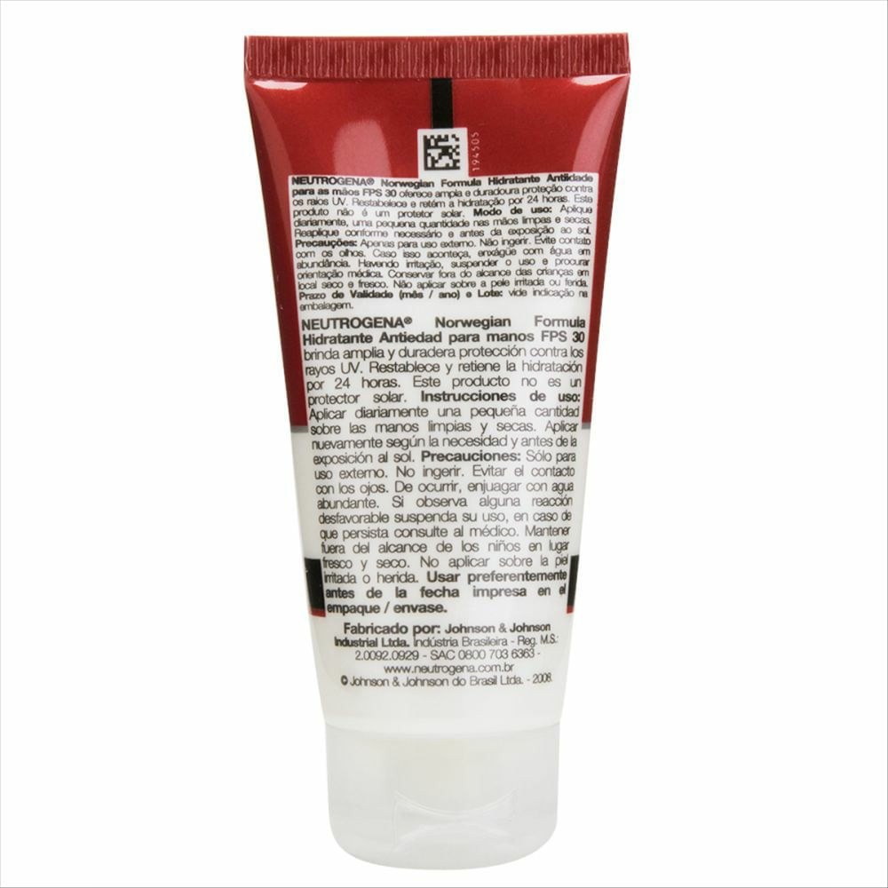 Hidratante anti-Idade Para mãos Neutrogena norwegian formula fps 30 56g — imagem 2 | Drogaria Taveira