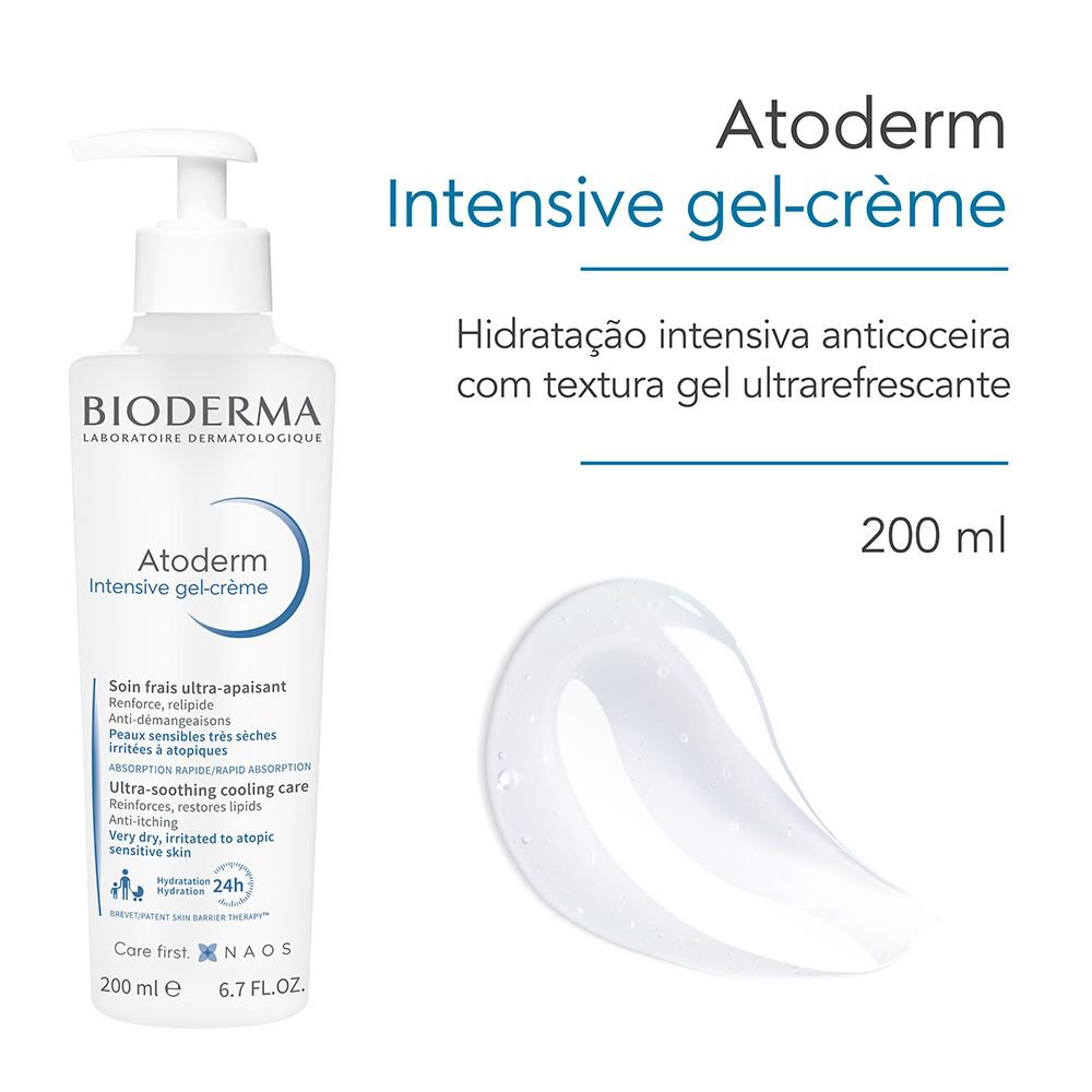 Hidratante Corporal Bioderma Atoderm Intensive Gel Creme 200ml — imagem 2 | Drogaria Taveira