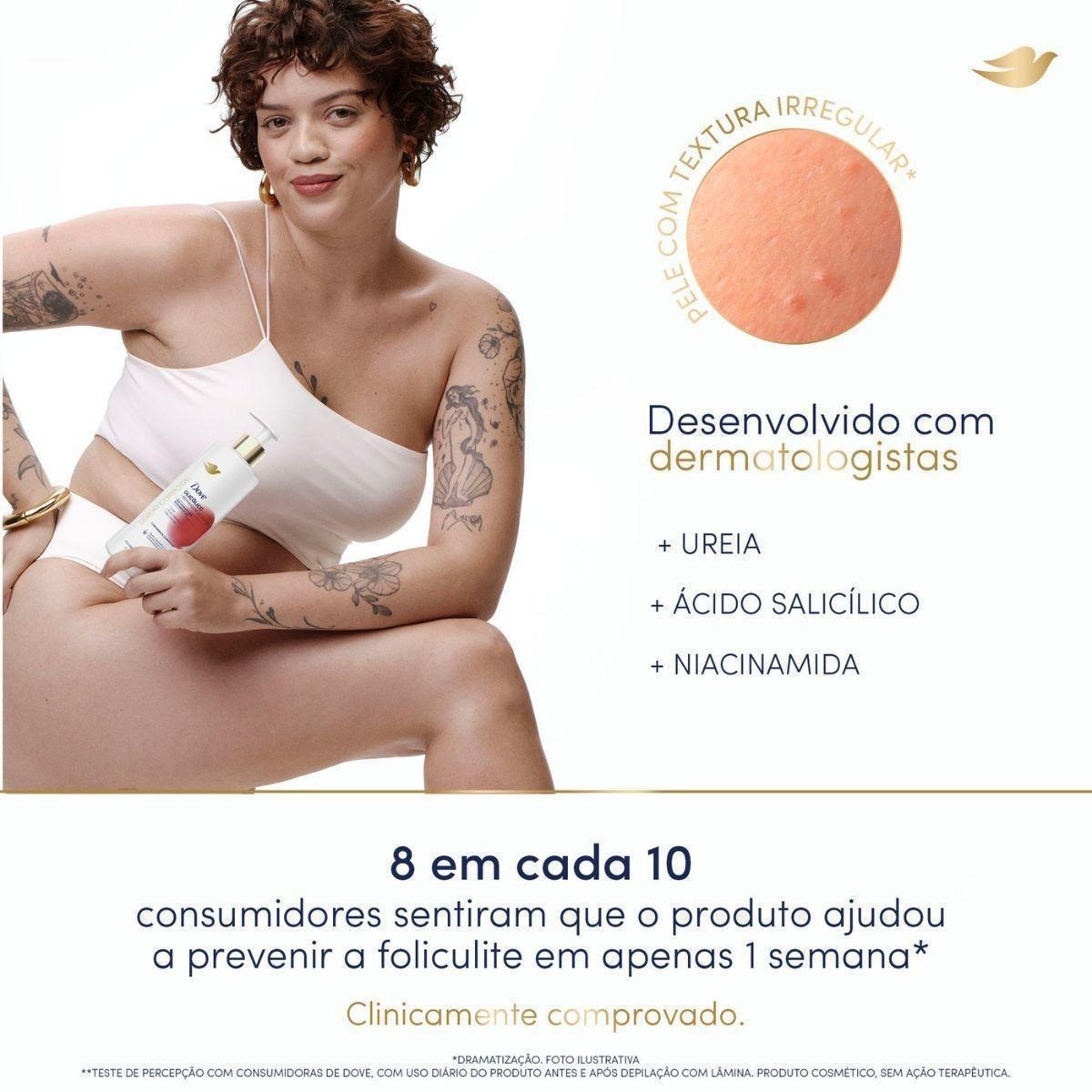 Hidratante Corporal Dove Sérum Glicólico + Reparador De Textura 380ml — imagem 4 | Drogaria Taveira